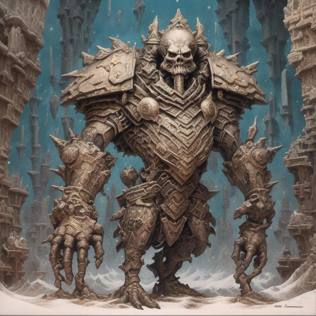 Klingon Warrior Woman with Bat'leth as Dark Fantasy Art