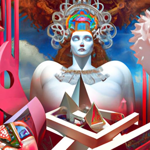 Medea Goddess of Illusions in 3D Digital Art