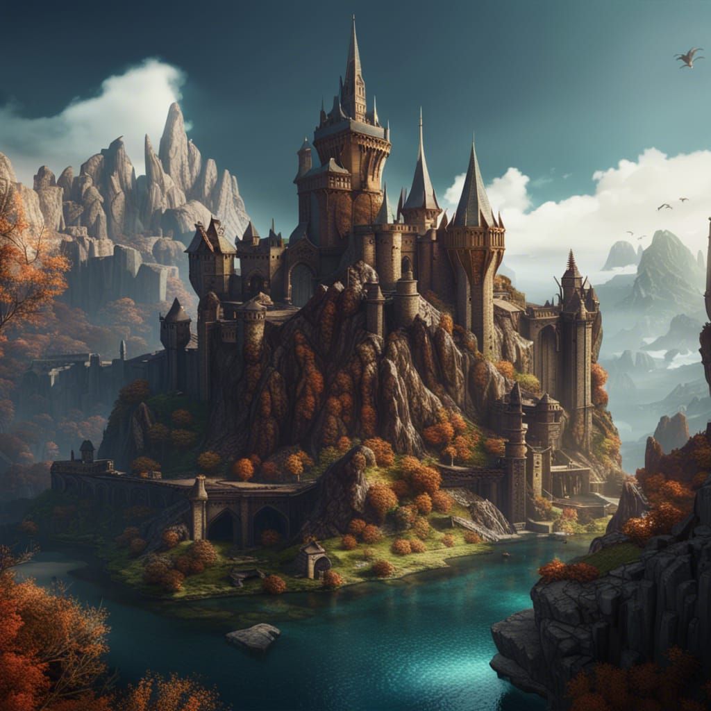 Dragon Age Skyhold: A Detailed Fantasy Landscape