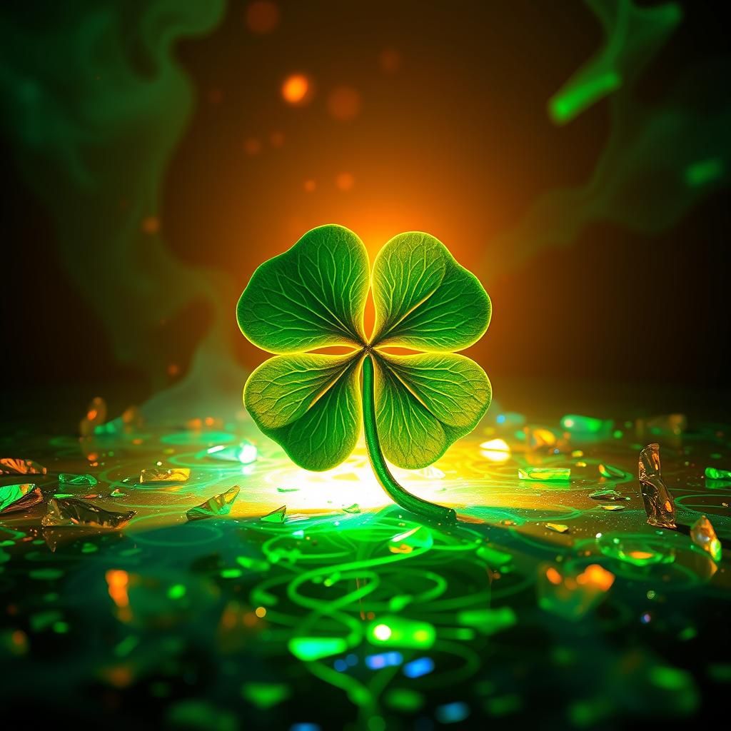 a rare four-leaf clover