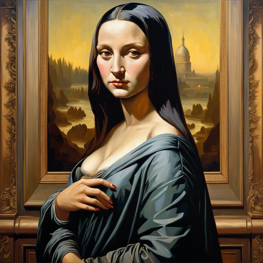 Mona Lisa Reimagined: Acrylic Portrait