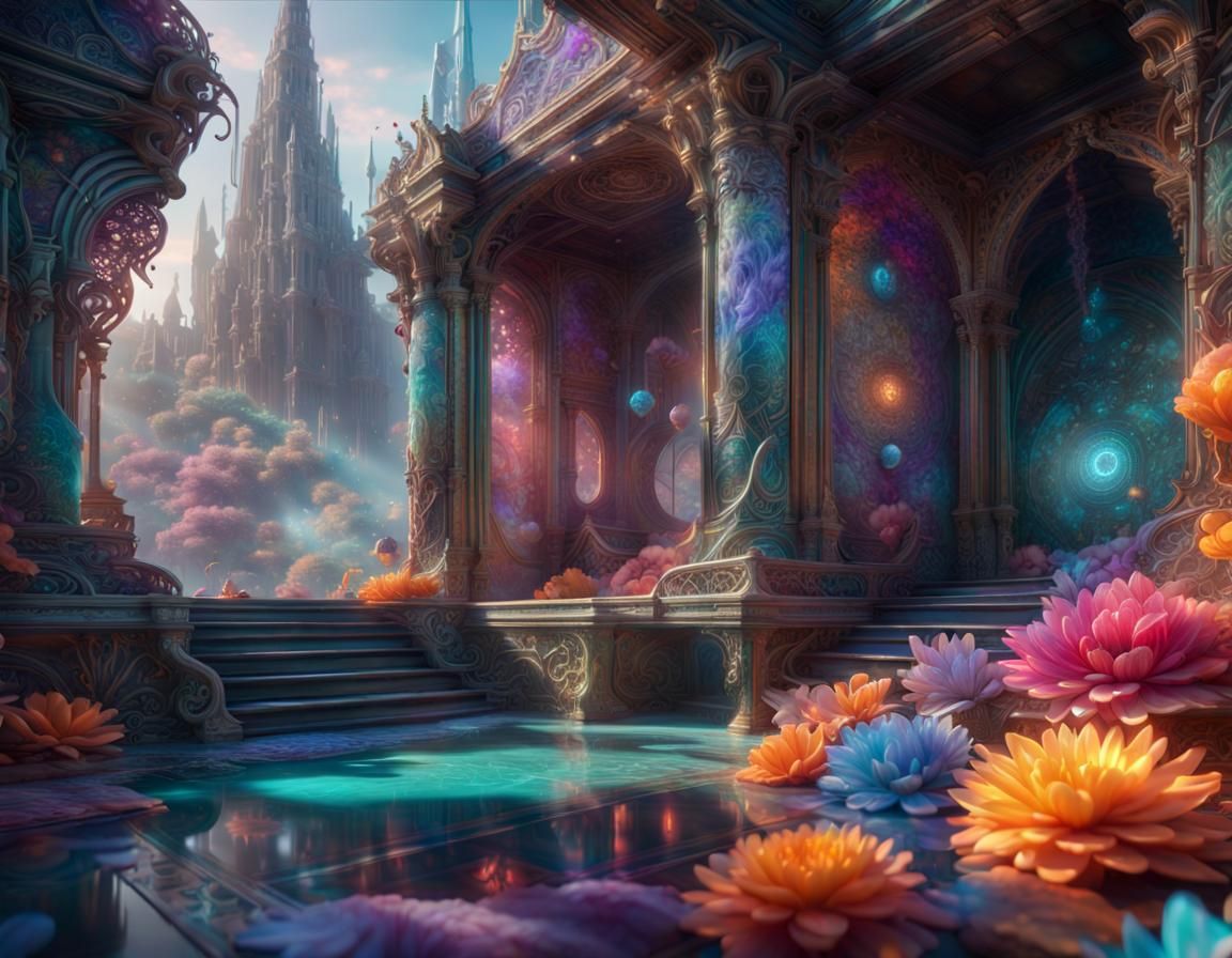 Translucent Dreams: Hyperdetailed Fantasy Concept Art