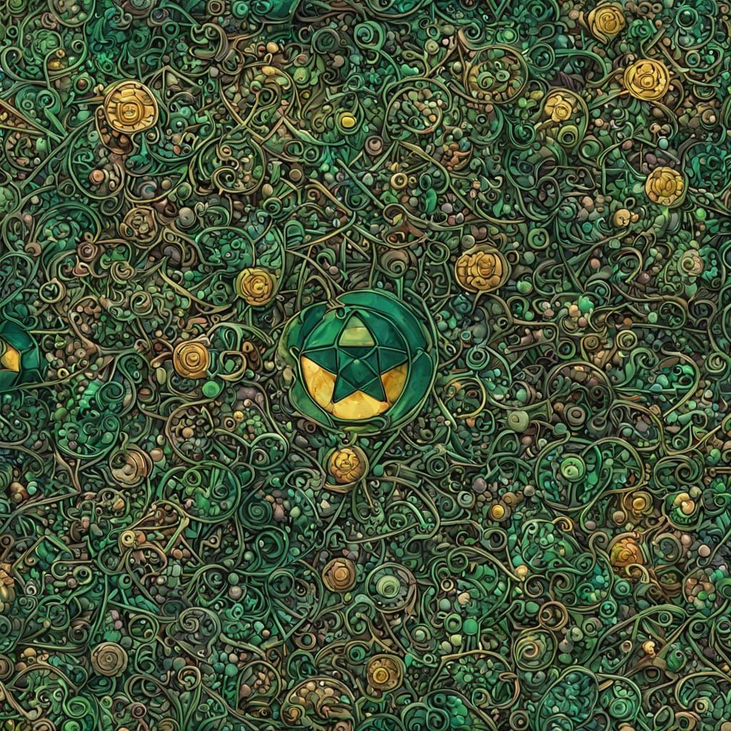 Abstract Cryptocurrency Concept Art