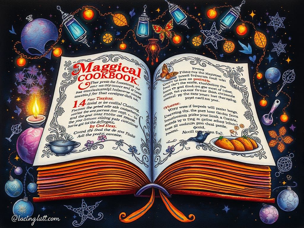 Intricately detailed alcohol ink illustration, a magical coo...