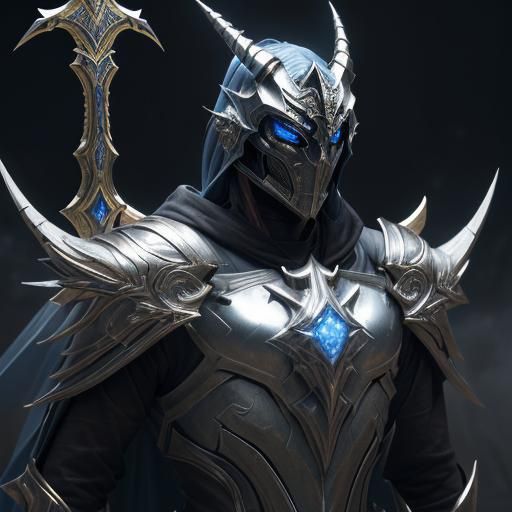 Angel Knights in Chrome Armor with Crystal Sword