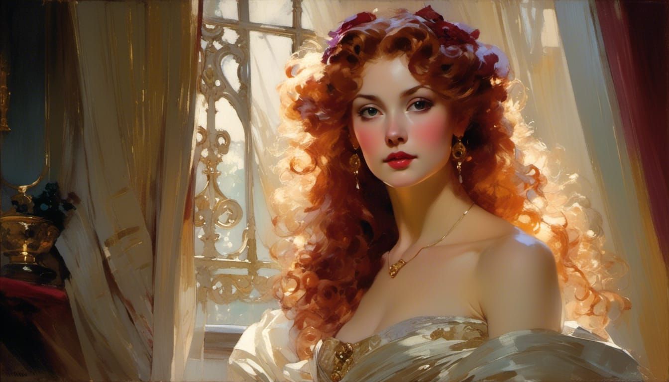 Exotic Queen Isolde in Victorian Style