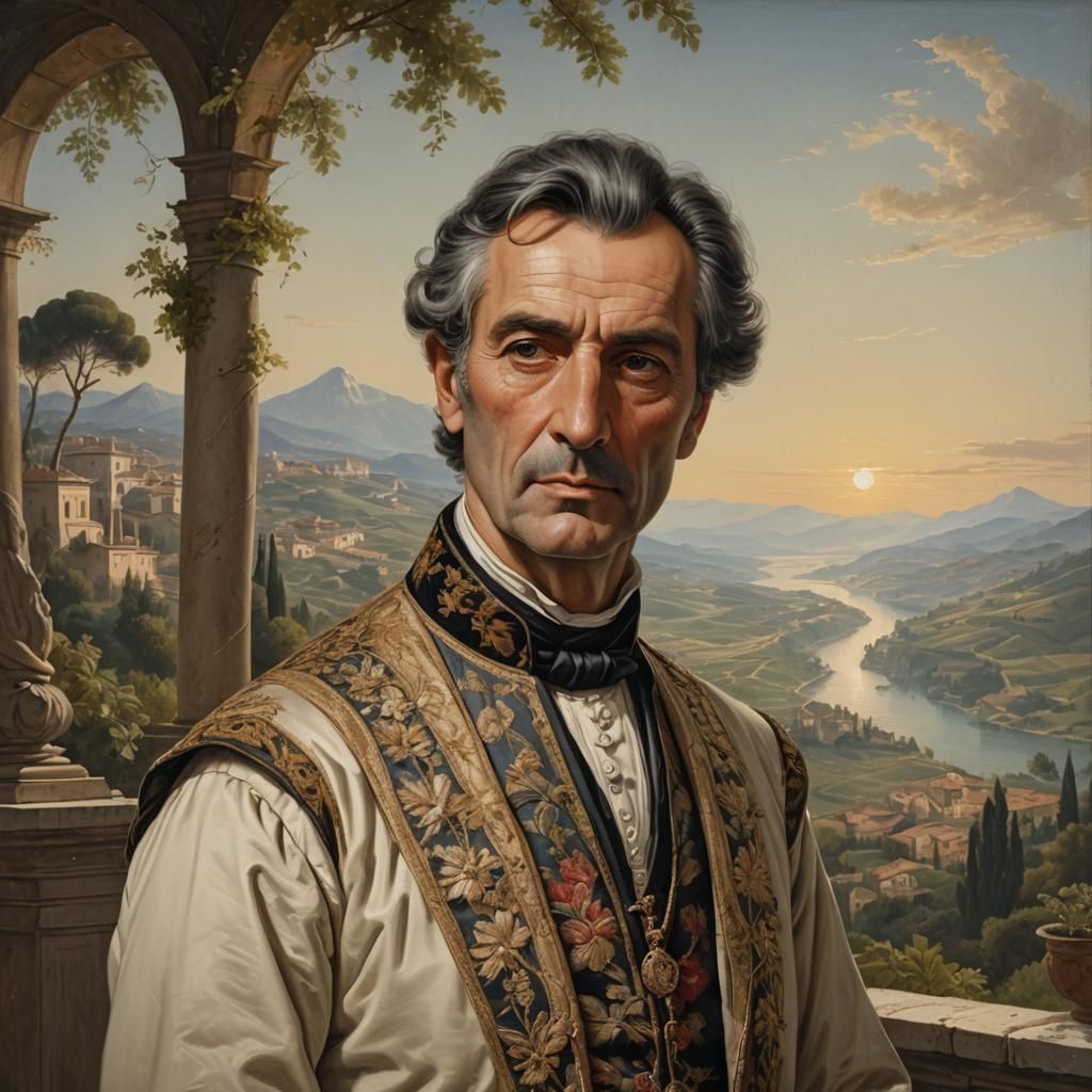 Neoclassical Italian Portrait of a Gentleman