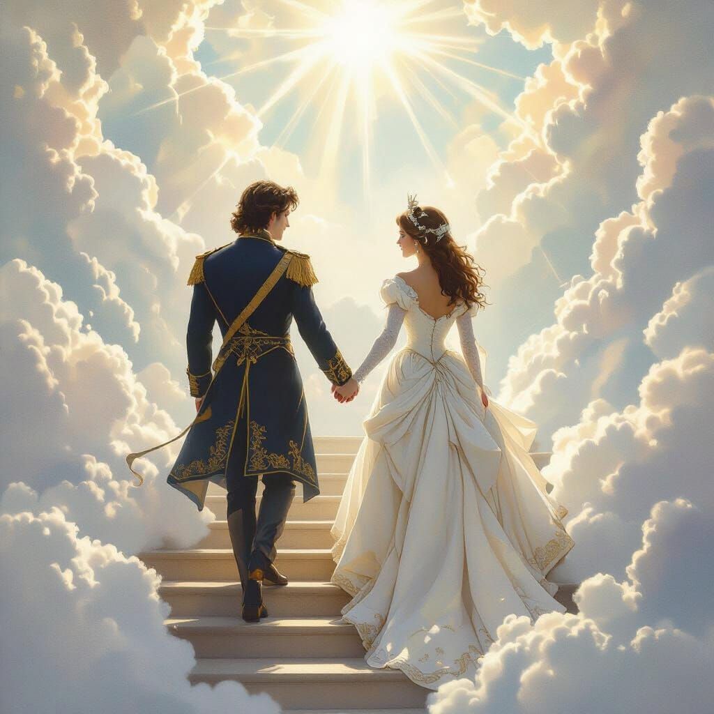 Ethereal Prince and Princess Descending