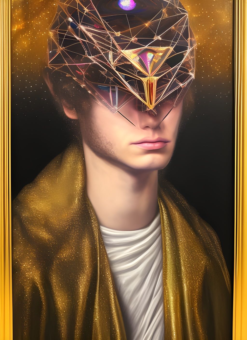 Sith Lord Portrait in Sci-Fi Ceremonial Regalia