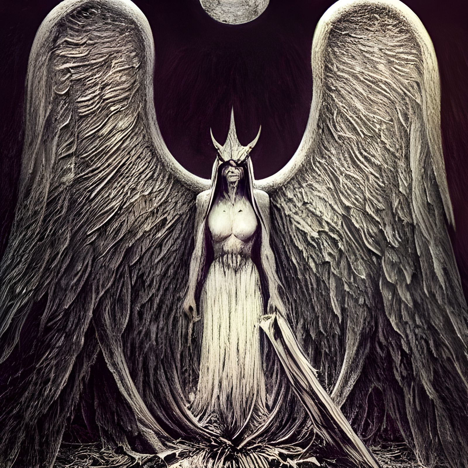 Lucifer, Lord of the Hunt in Dark Surrealism