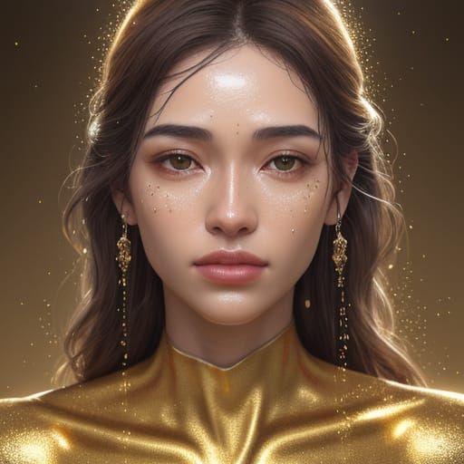 Golden Goddess in Oil