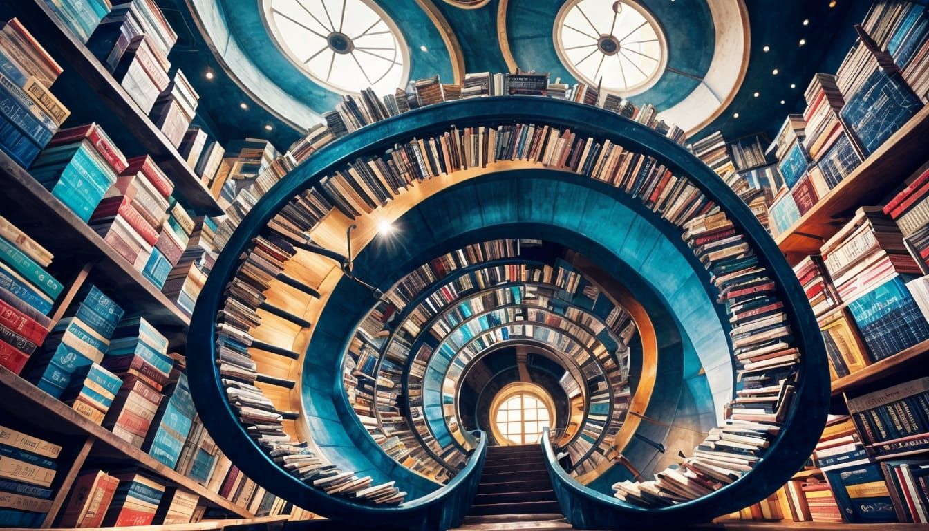 Surreal Gatehouse to Upside-Down Libraries in Whimsical Opti...