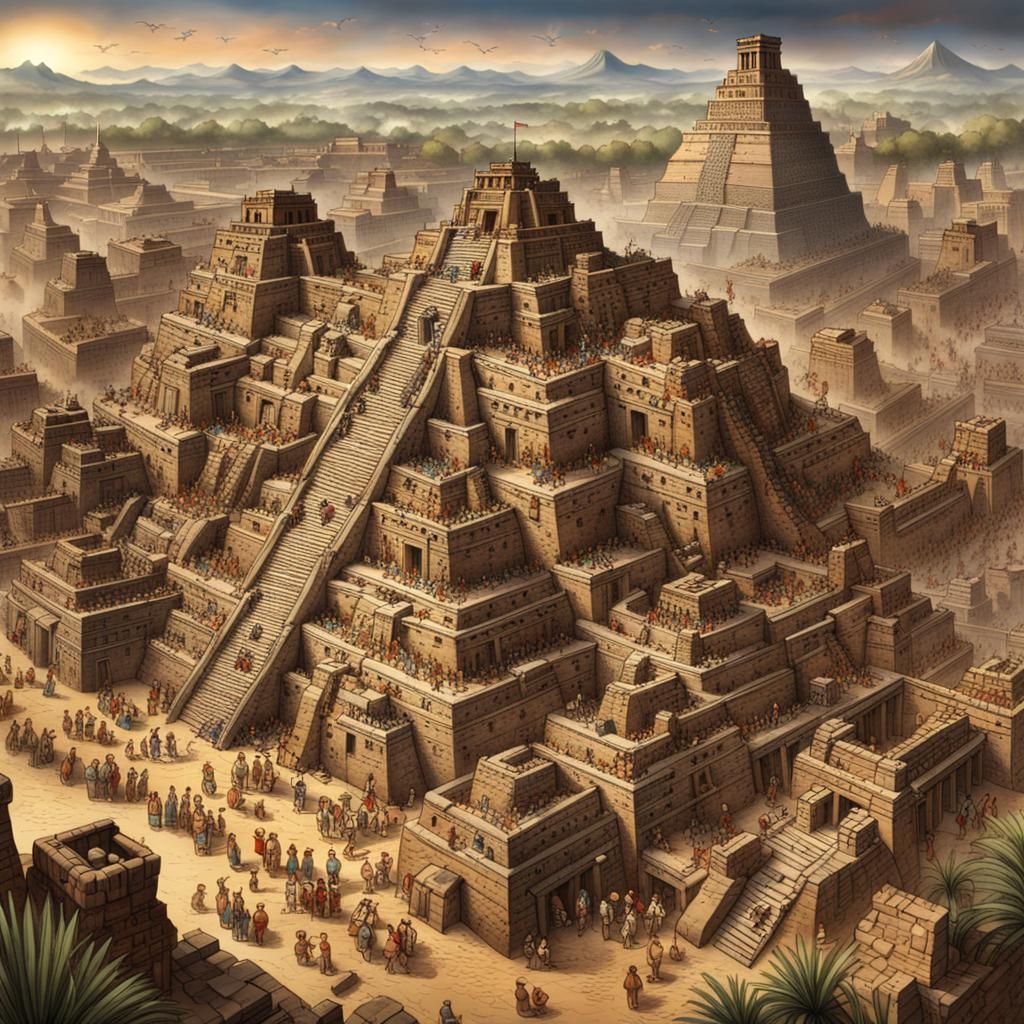 Aztec City During the Gunpowder Age