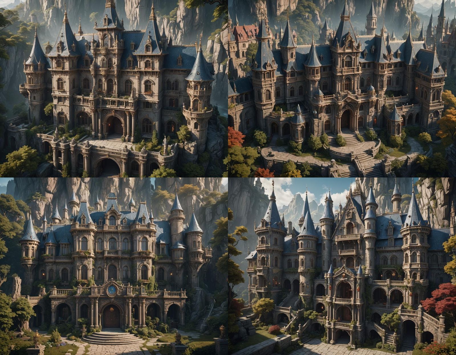 High-Fantasy Royal Mansion Concept Art