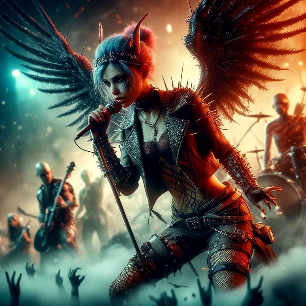 Enchanting Rock Fairy in Forest Glade