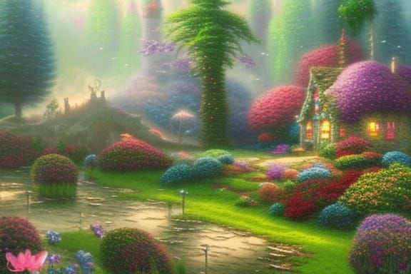 Ethereal Fairy Land in Hyperdetailed Fantasy