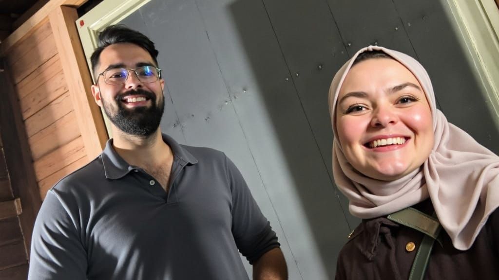 Playful Cartoon Portrait in Exaggerated Style