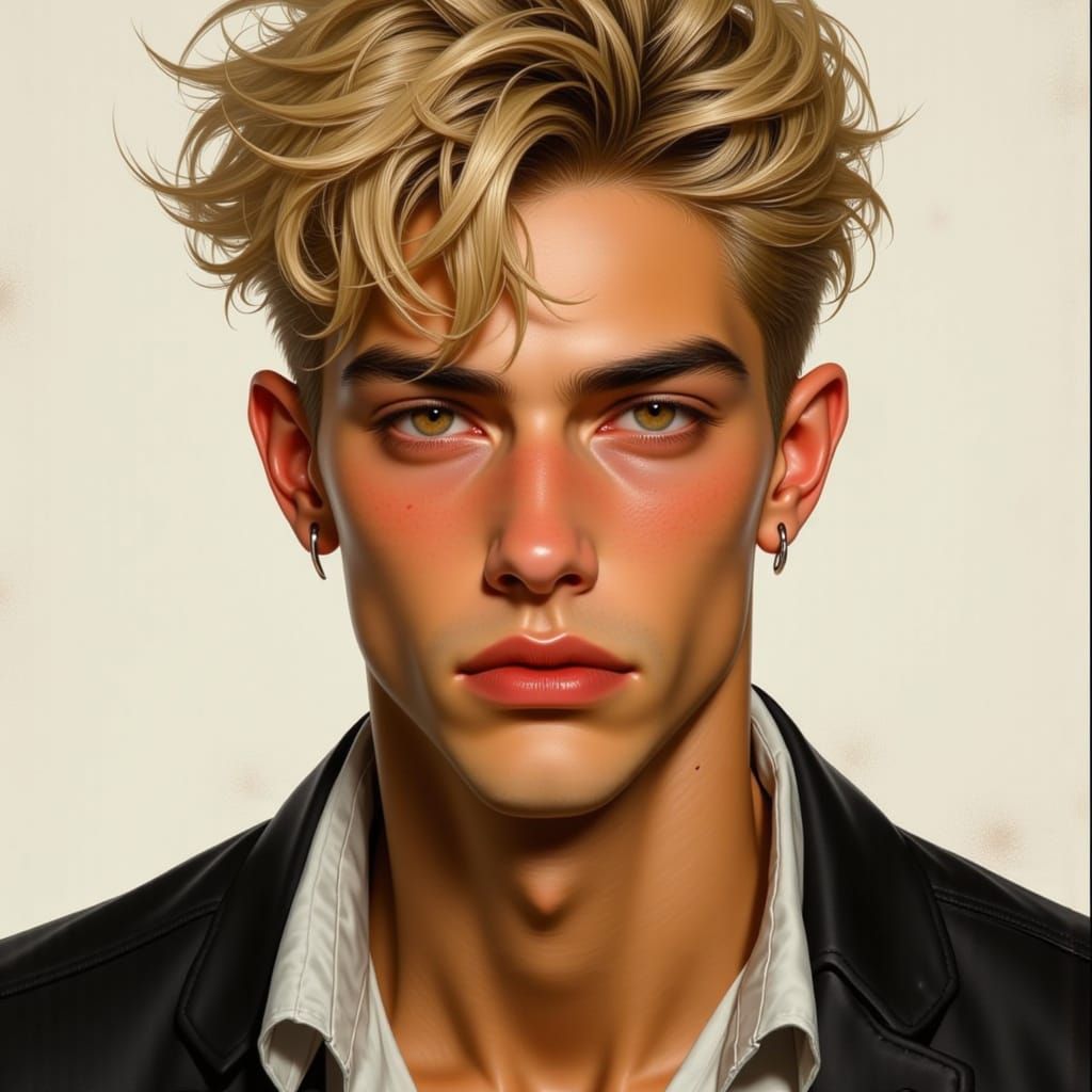 Nix: Studious Young Man in Digital Painting Style