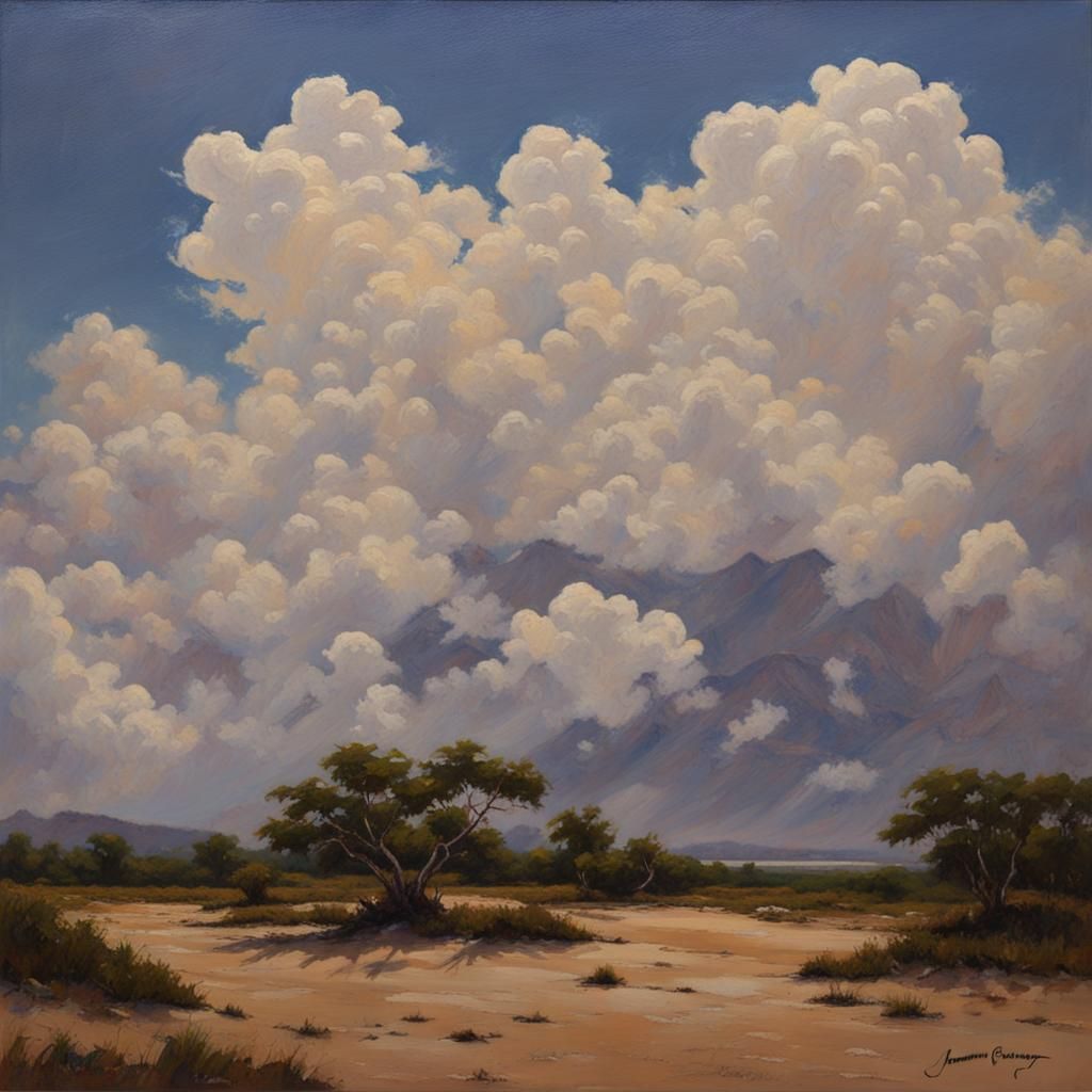 Clouds World: Oil Painting Landscape