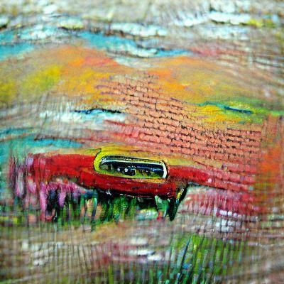 '68 Dodge Hornet in Expressionist Oil Painting