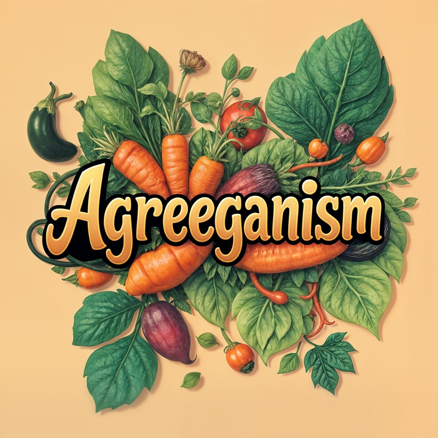 Agreeganism Logo for Vegan Plant-Based Lifestyle