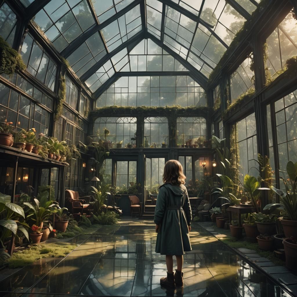 Little Girl in a Glass House: Digital Matte Painting