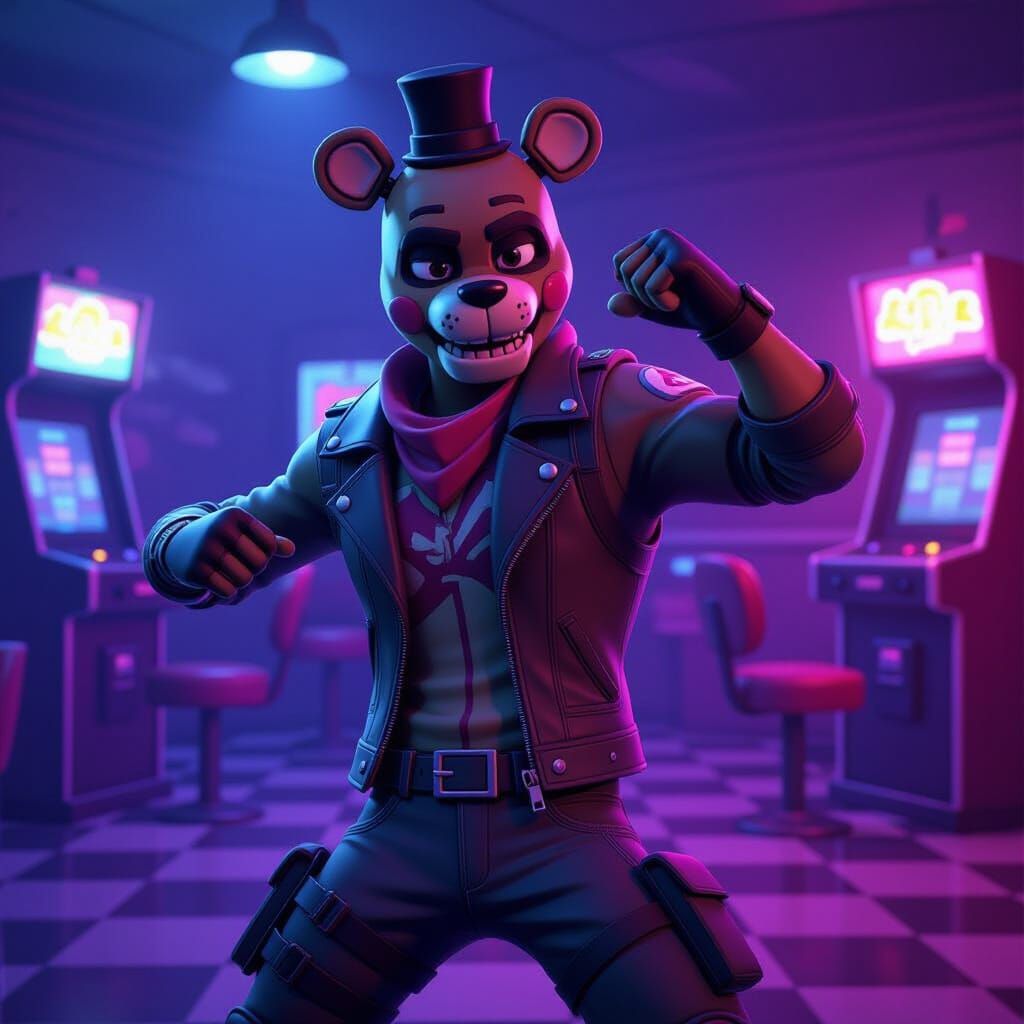 Fortnite Character Dances to Five Nights at Freddy's