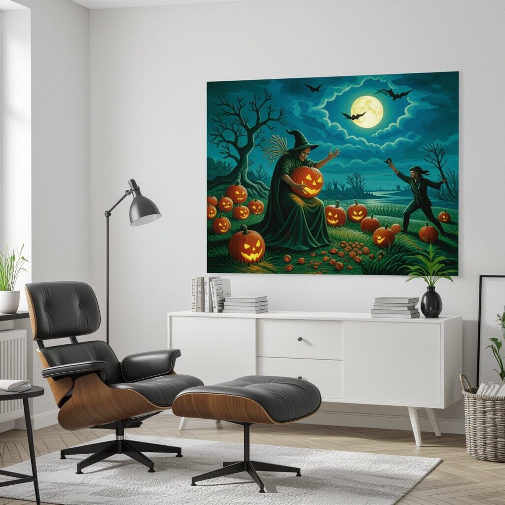 Nightmare Harvest: A Dark, Gothic Landscape