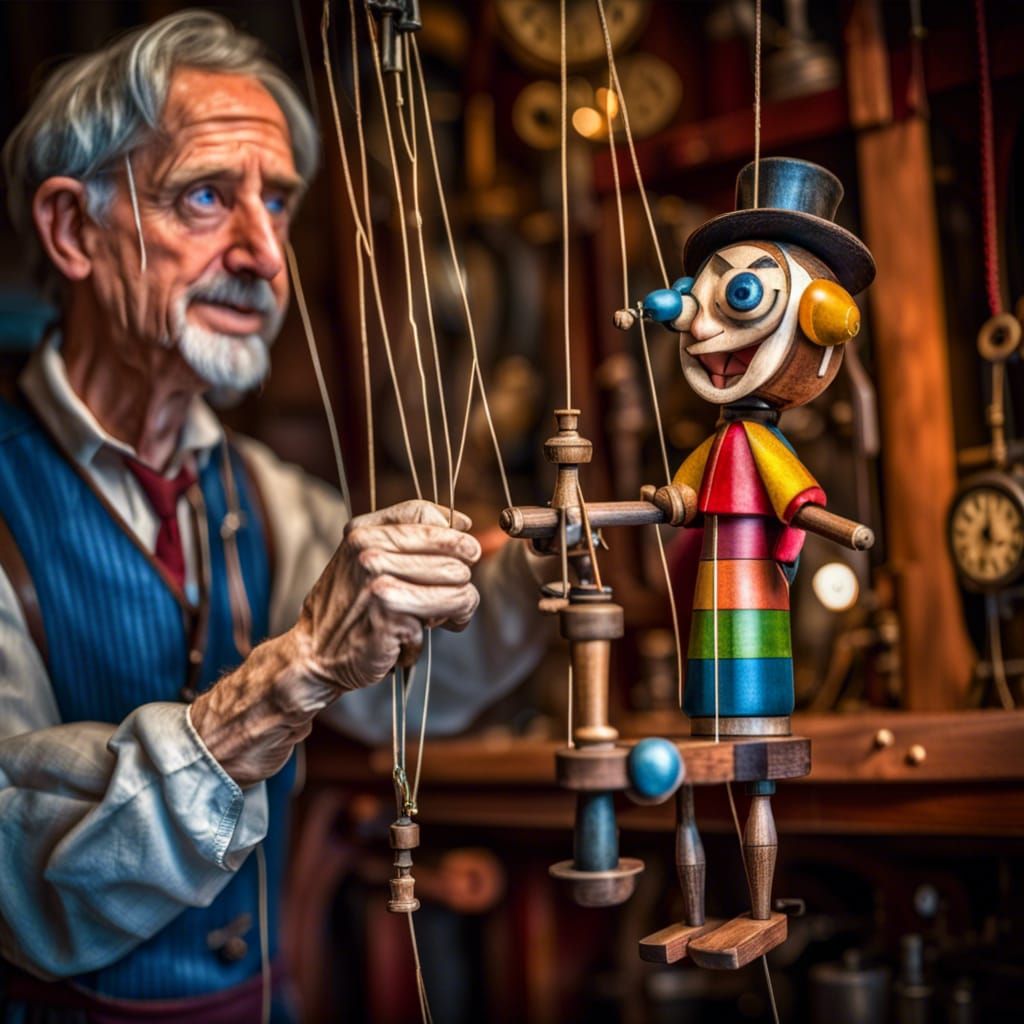 The retired clockmaker always wanted to be a puppeteer