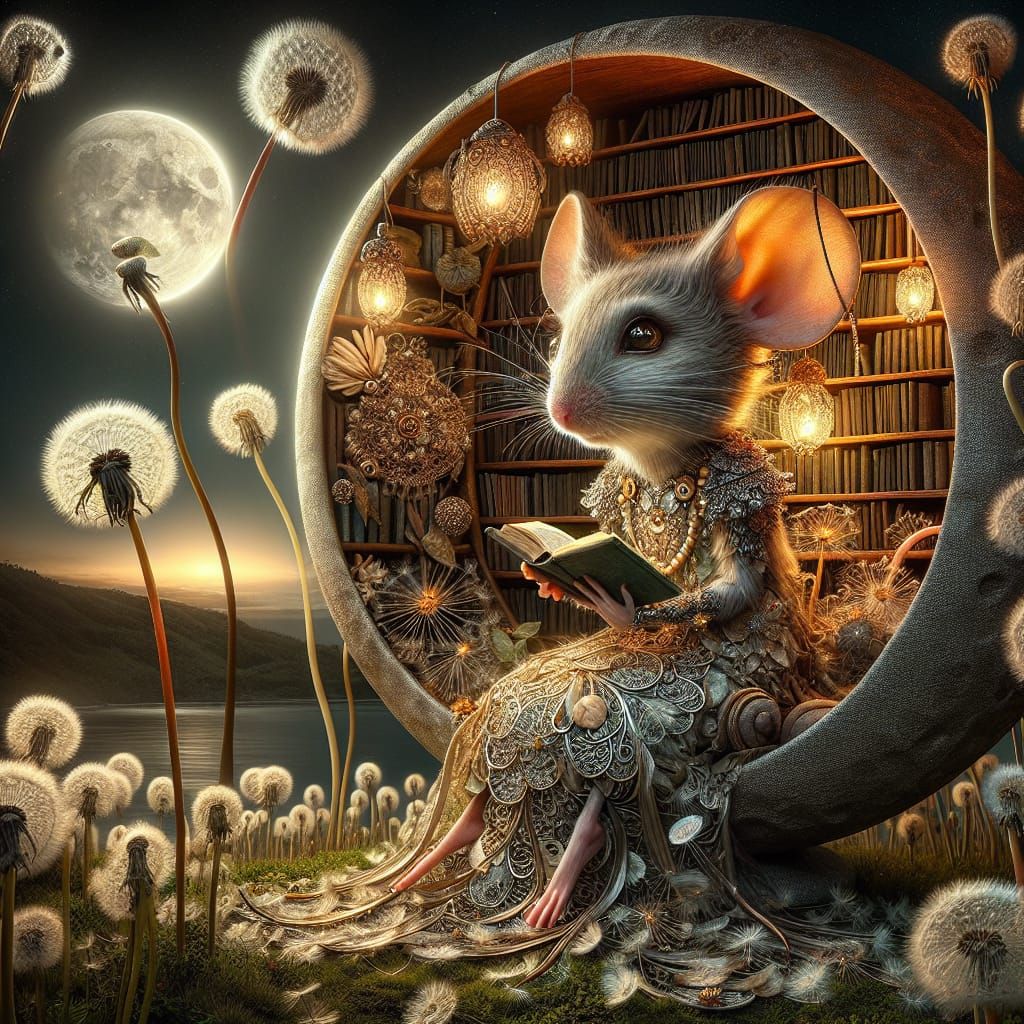 Secret Hobbies of Wildlife( I love reading in my little libr...