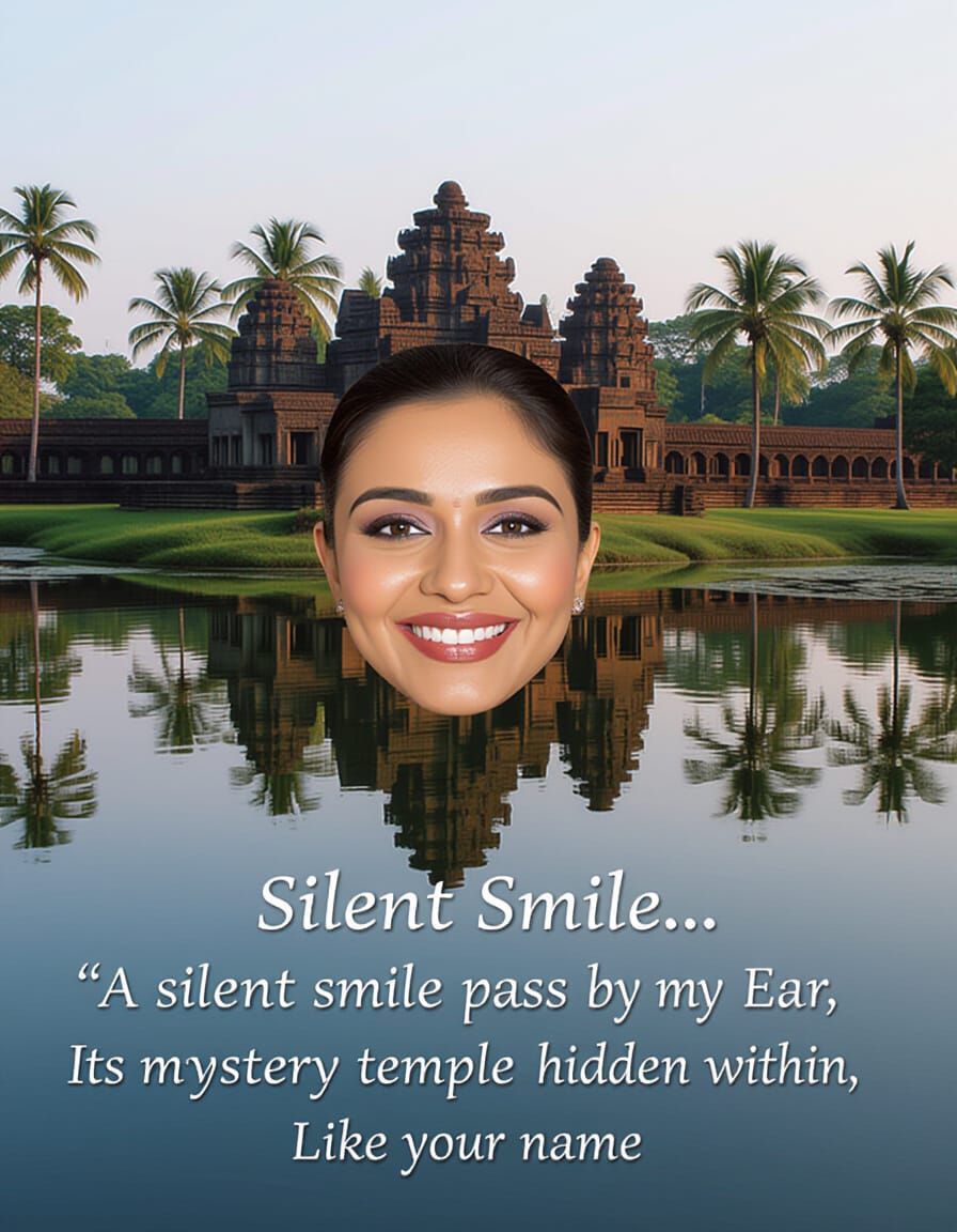 Crimson Temple Hidden Within: A Silent Smile