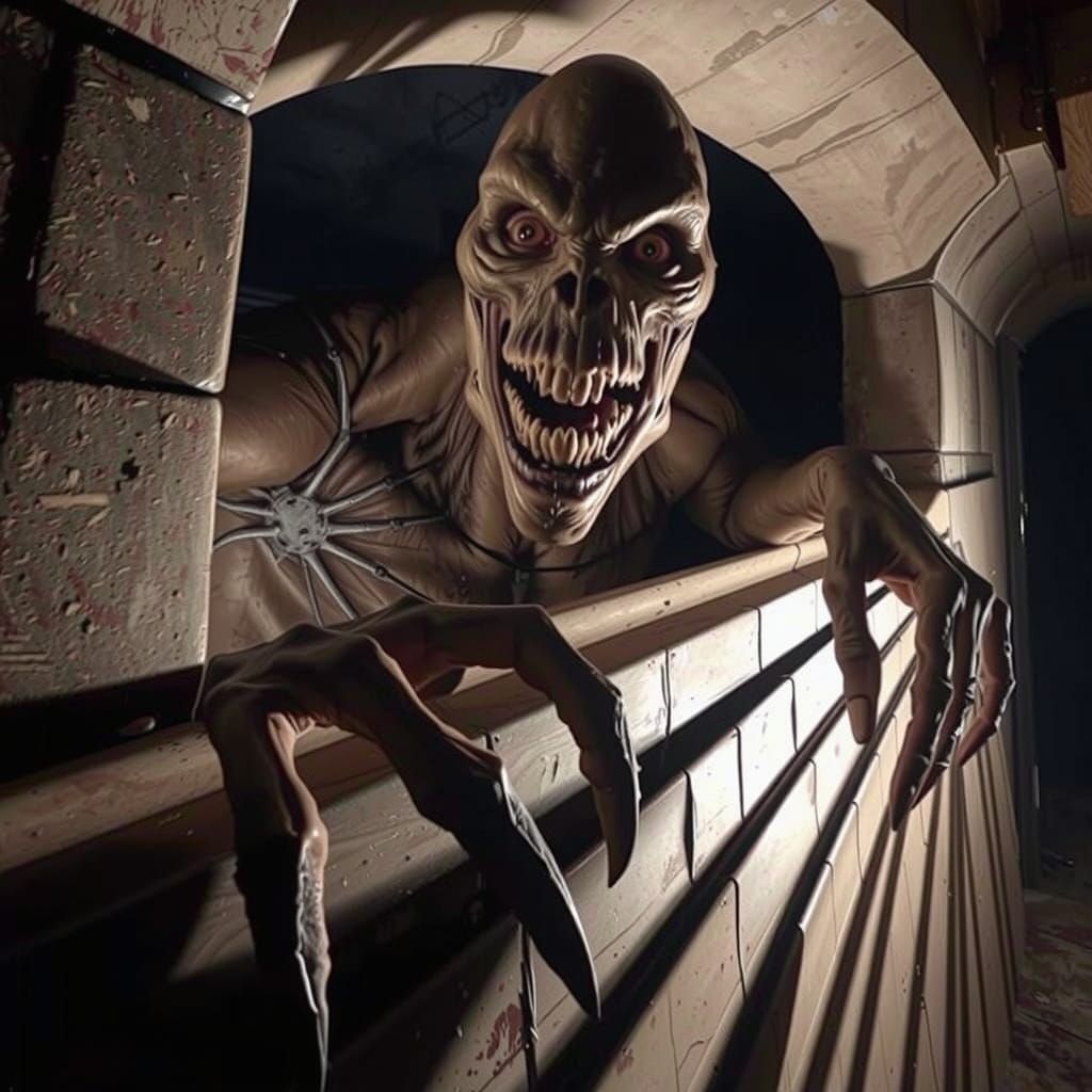 Terrifying Red Door Opens to a Dark Void