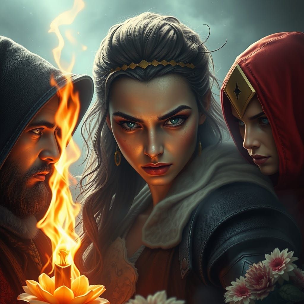 Warmth of The candleflower.