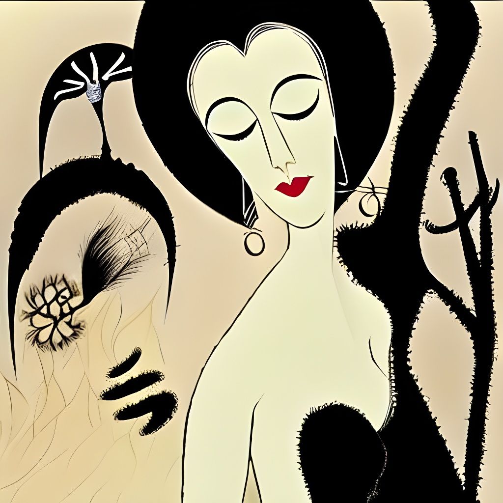 Flawed Beauty: Silhouette Portrait of a Lady