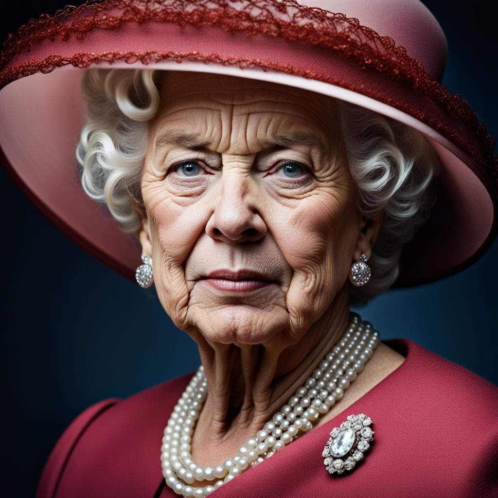 Elegant Portrait of Queen Elizabeth II