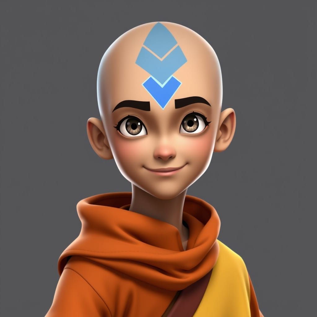 Lean Air Nomad with Glowing Blue Arrow Tattoo