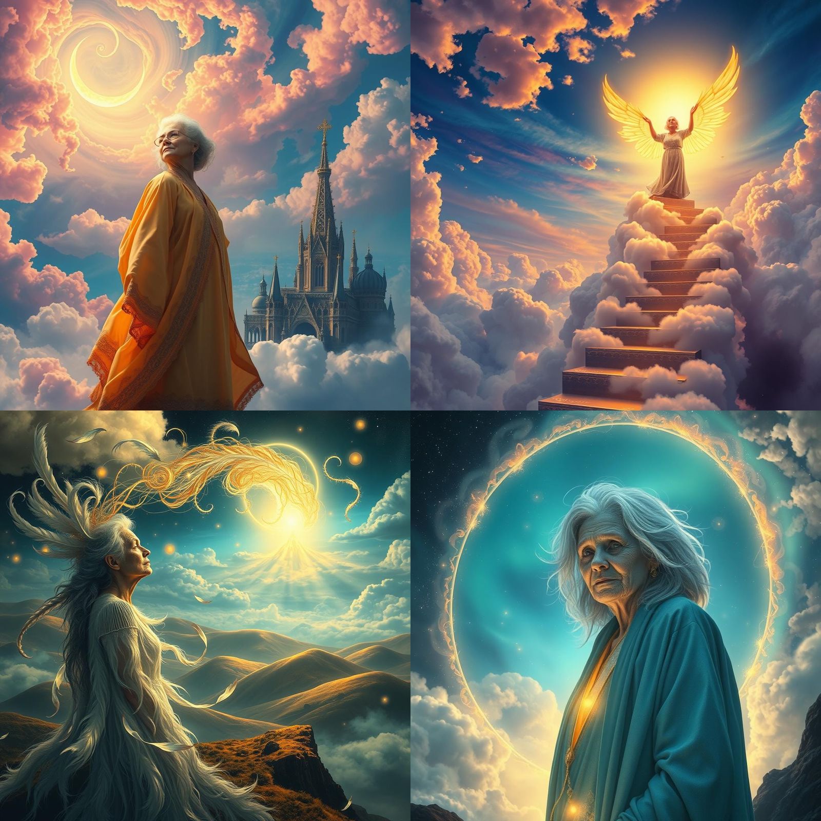 Fantastical Journey to Heaven in Detailed Matte Painting