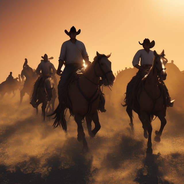 Cinematic Cowboys Ride into the Sunset