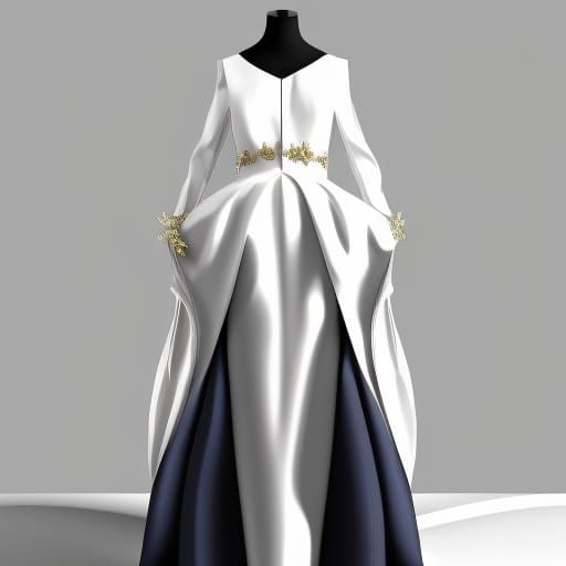 Shining Royal Dress: Hyperrealistic Concept Art