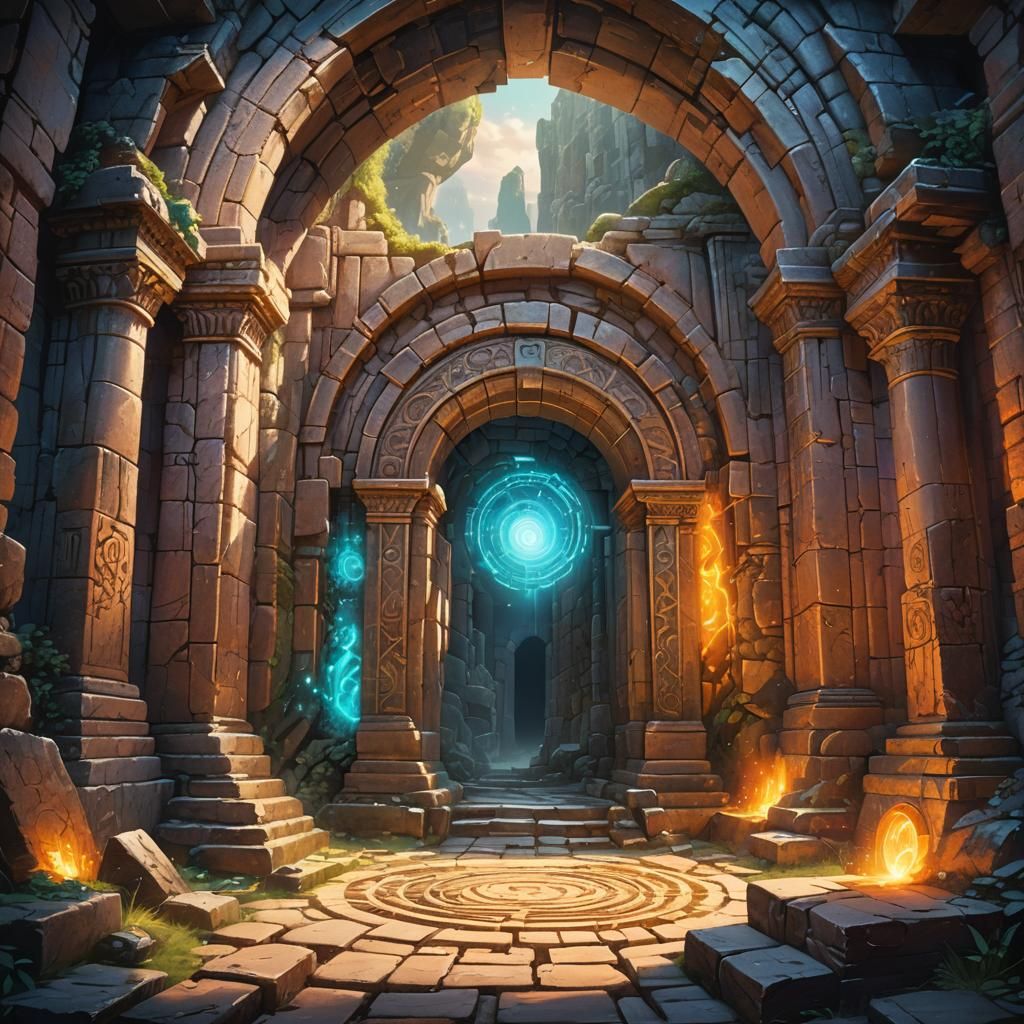 Mystical Portal Opens in Ancient Jungle Ruins