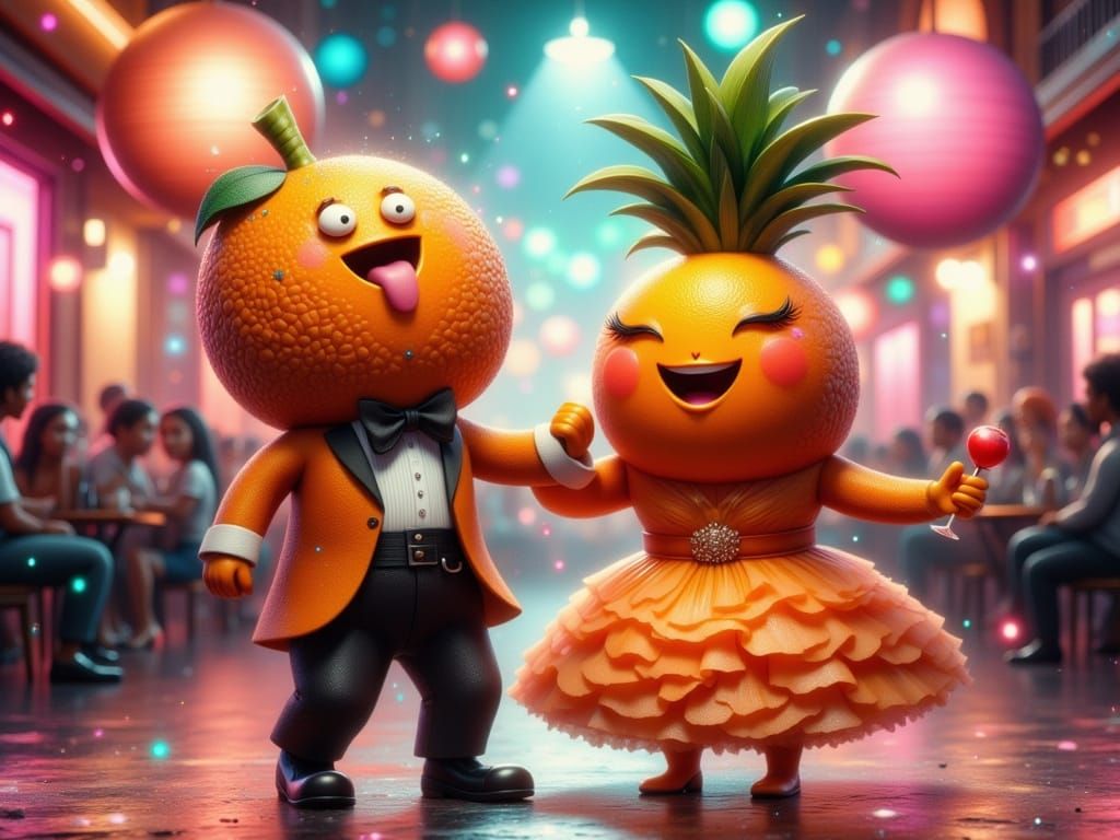 Festive Prom Night in a Whimsical Fruit World