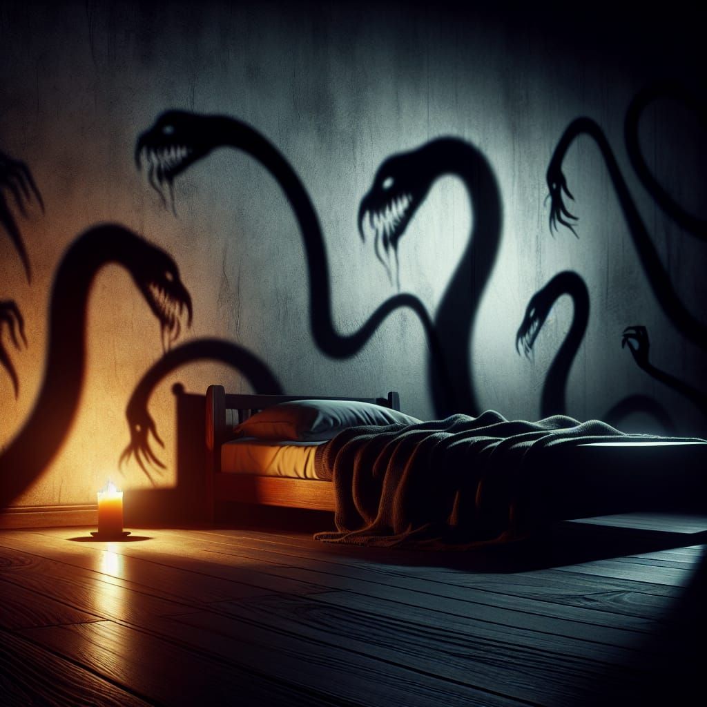 Eerie Midnight Shadows Create Frightening Illusion