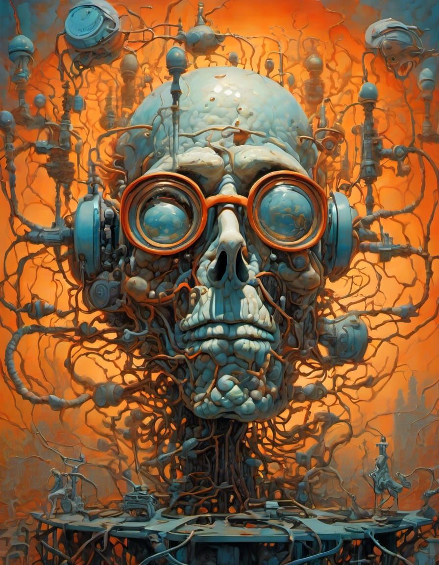 Surreal Brain Surgeon Operates in Dreamscape Machine