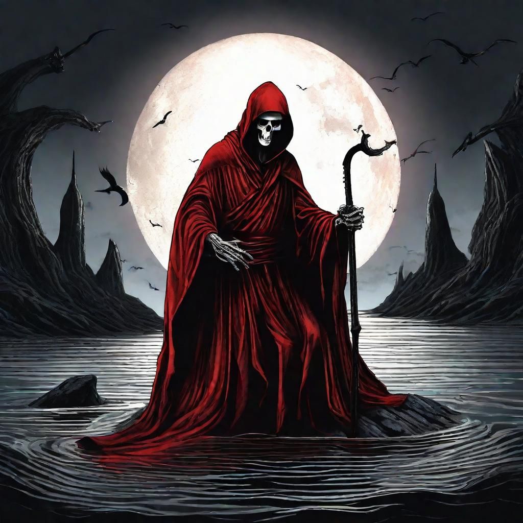 Grim Reaper in Dark Fantasy Gothic Art