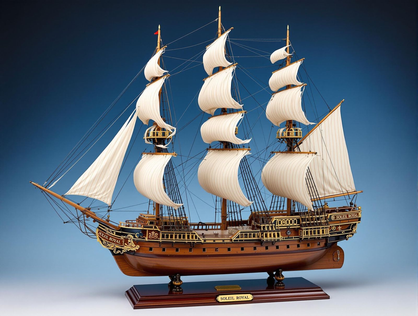 Baroque-Inspired Sailing Ship Model