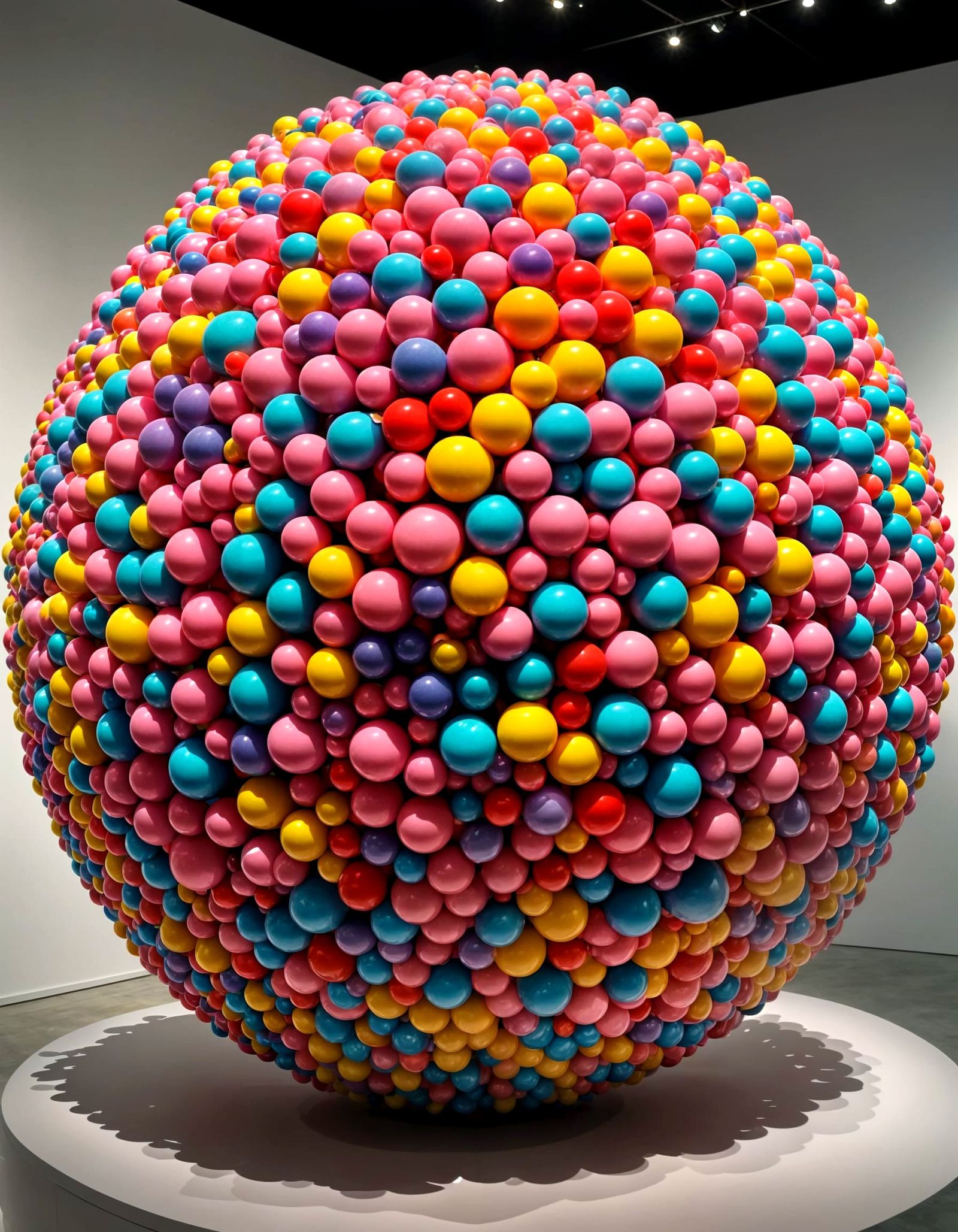 Surreal Bubblegum Sculpture in Vibrant Colors