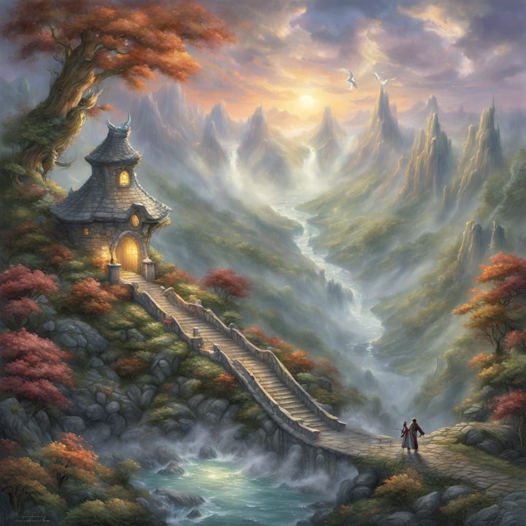 Ethereal Dragon in Enchanted Mist