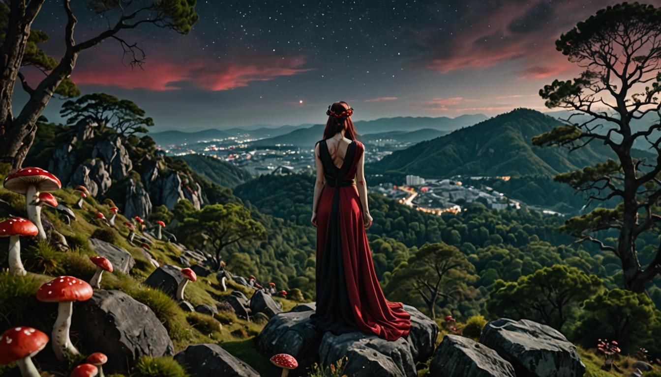 Symmetric Dark Sky with Nine Muses