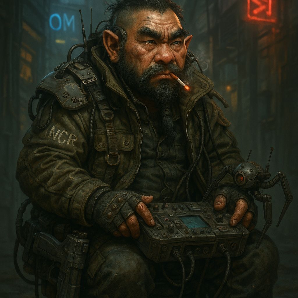 Shadowrun Male Koborokuru Rigger Character