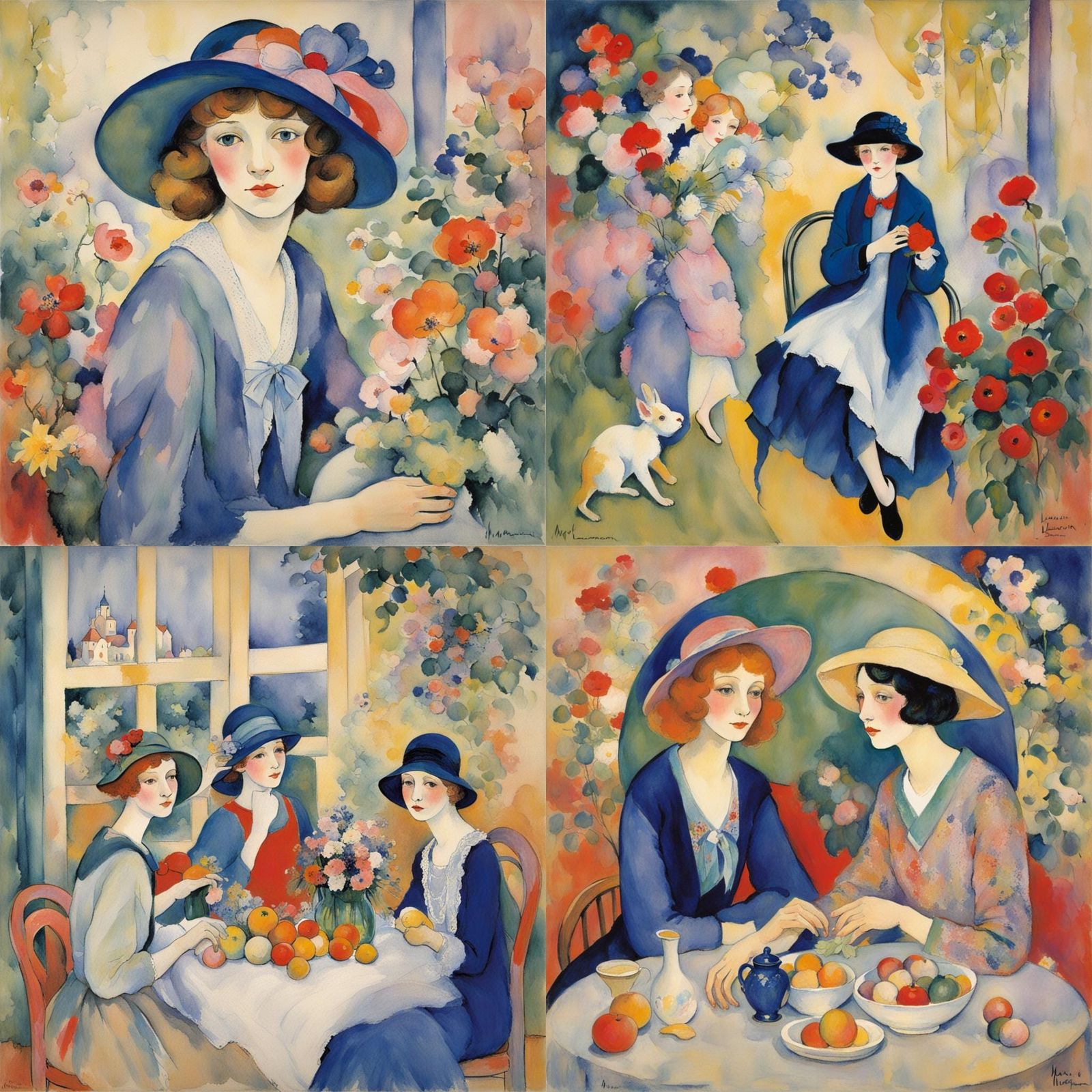 Elegant Portrait in Harmonious Colors